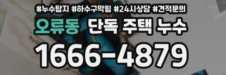 오류동 단독 주택 누수