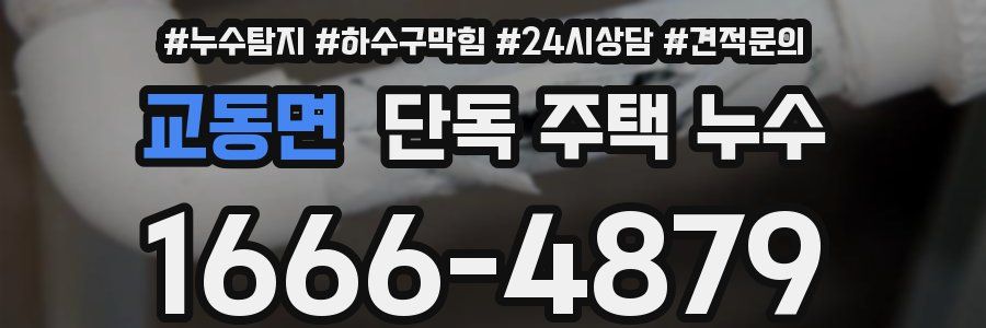 교동면 단독 주택 누수