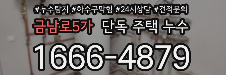 금남로5가 단독 주택 누수