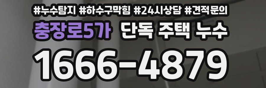 충장로5가 단독 주택 누수
