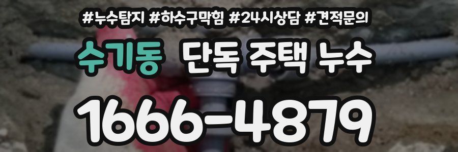 수기동 단독 주택 누수