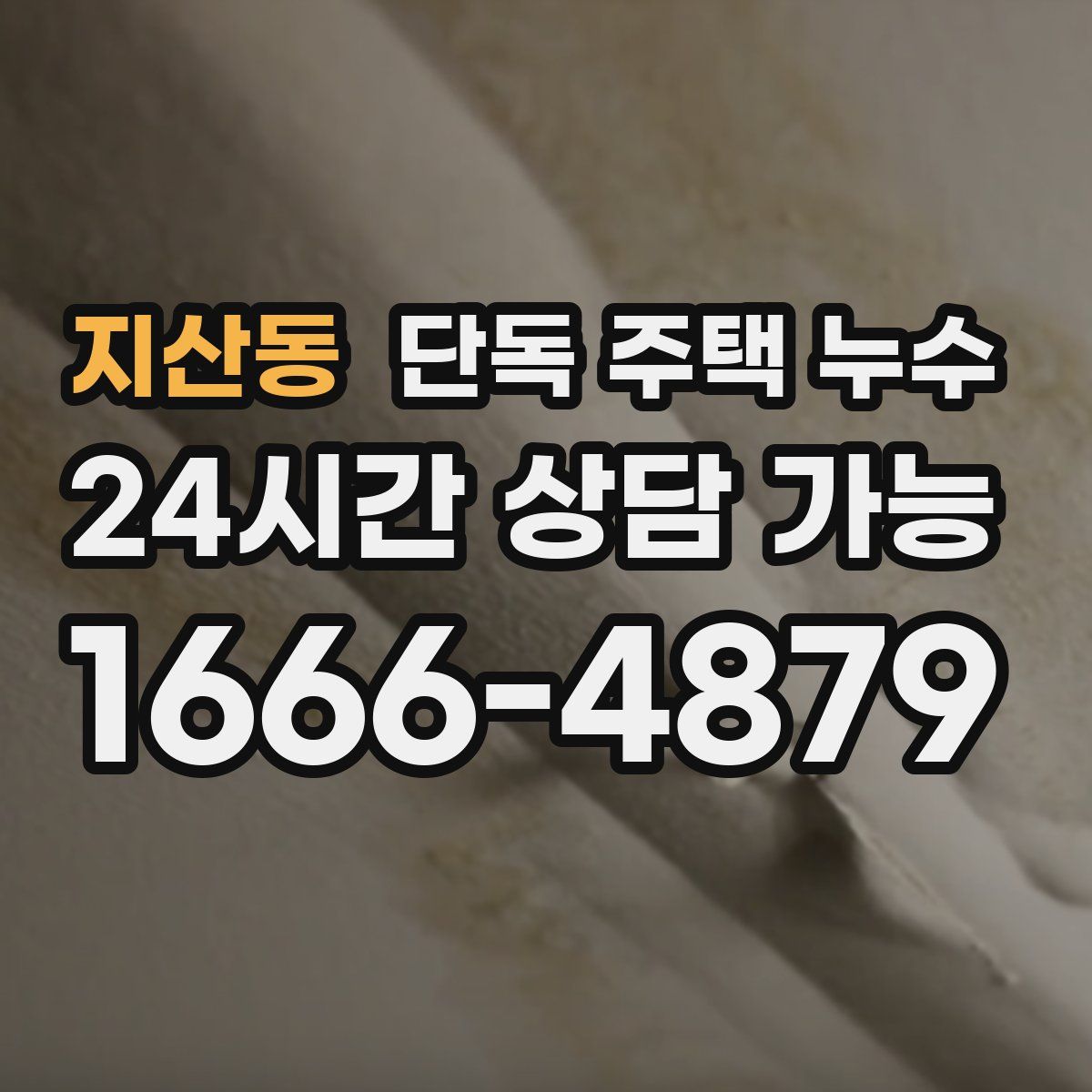 지산동 단독 주택 누수