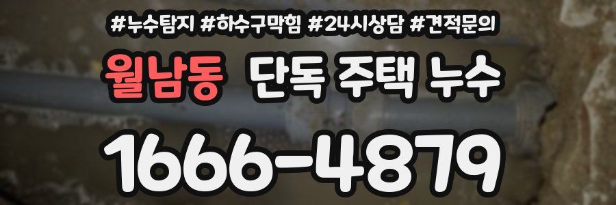 월남동 단독 주택 누수