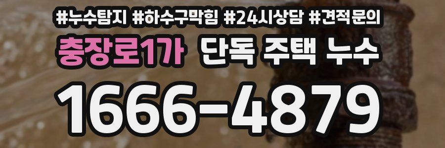 충장로1가 단독 주택 누수