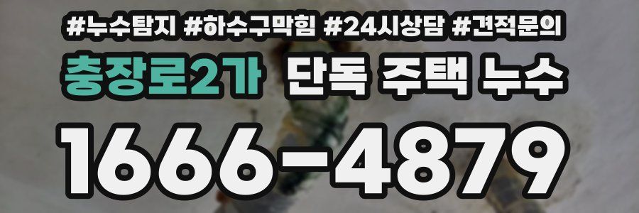 충장로2가 단독 주택 누수
