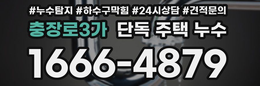 충장로3가 단독 주택 누수