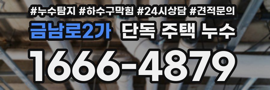 금남로2가 단독 주택 누수