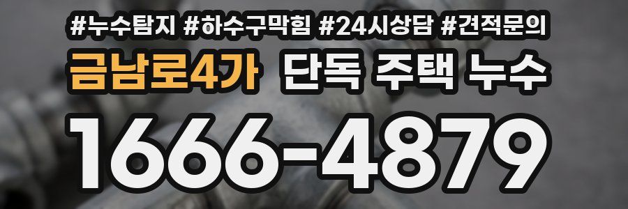 금남로4가 단독 주택 누수