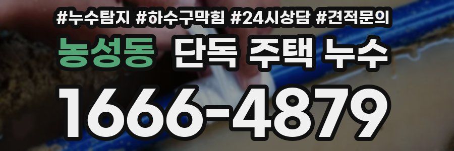 농성동 단독 주택 누수