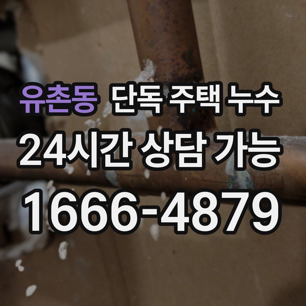 유촌동 단독 주택 누수 기초부 주변이 젖는다면 확인할 점