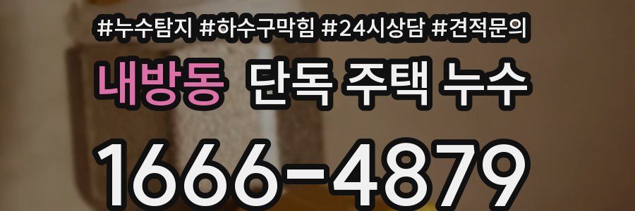 내방동 단독 주택 누수