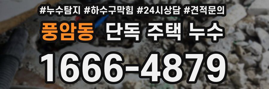 풍암동 단독 주택 누수