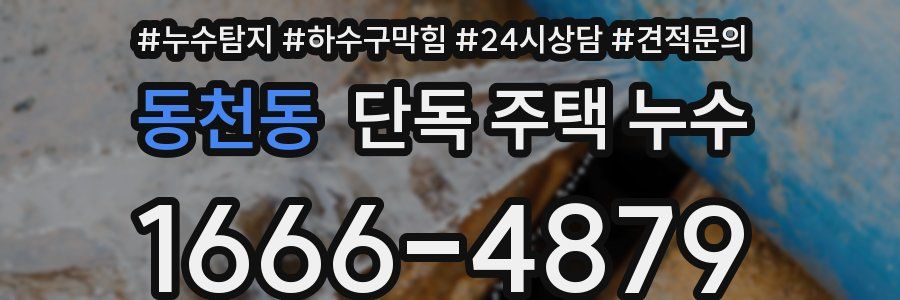 동천동 단독 주택 누수
