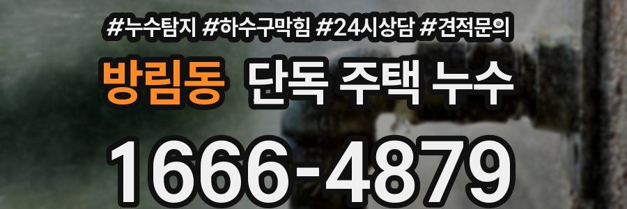 방림동 단독 주택 누수