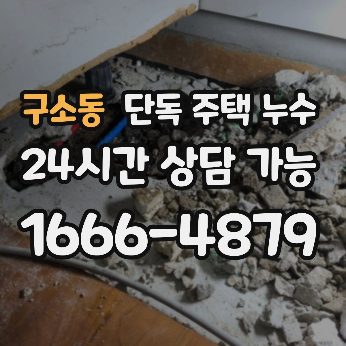 구소동 단독 주택 누수 세탁기 급수호스 연결부 누수 점검