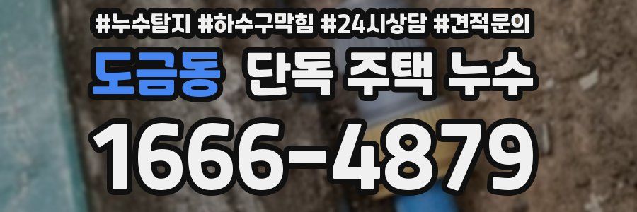 도금동 단독 주택 누수