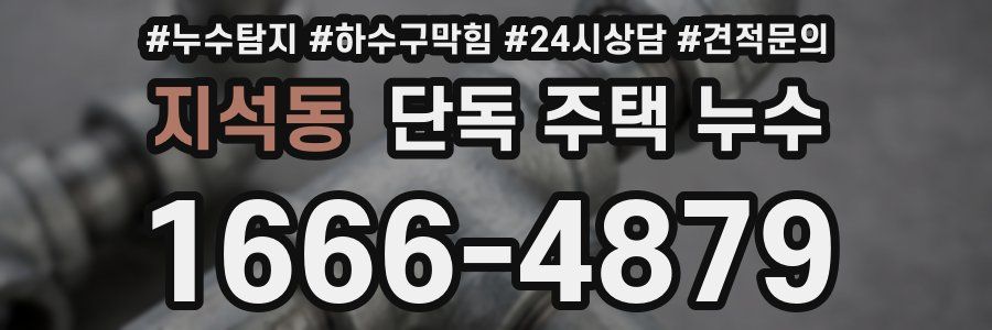 지석동 단독 주택 누수