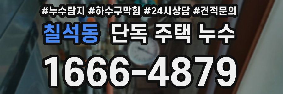 칠석동 단독 주택 누수