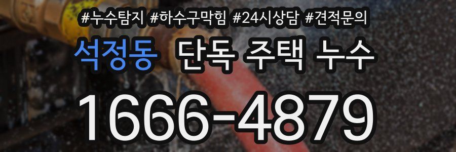 석정동 단독 주택 누수