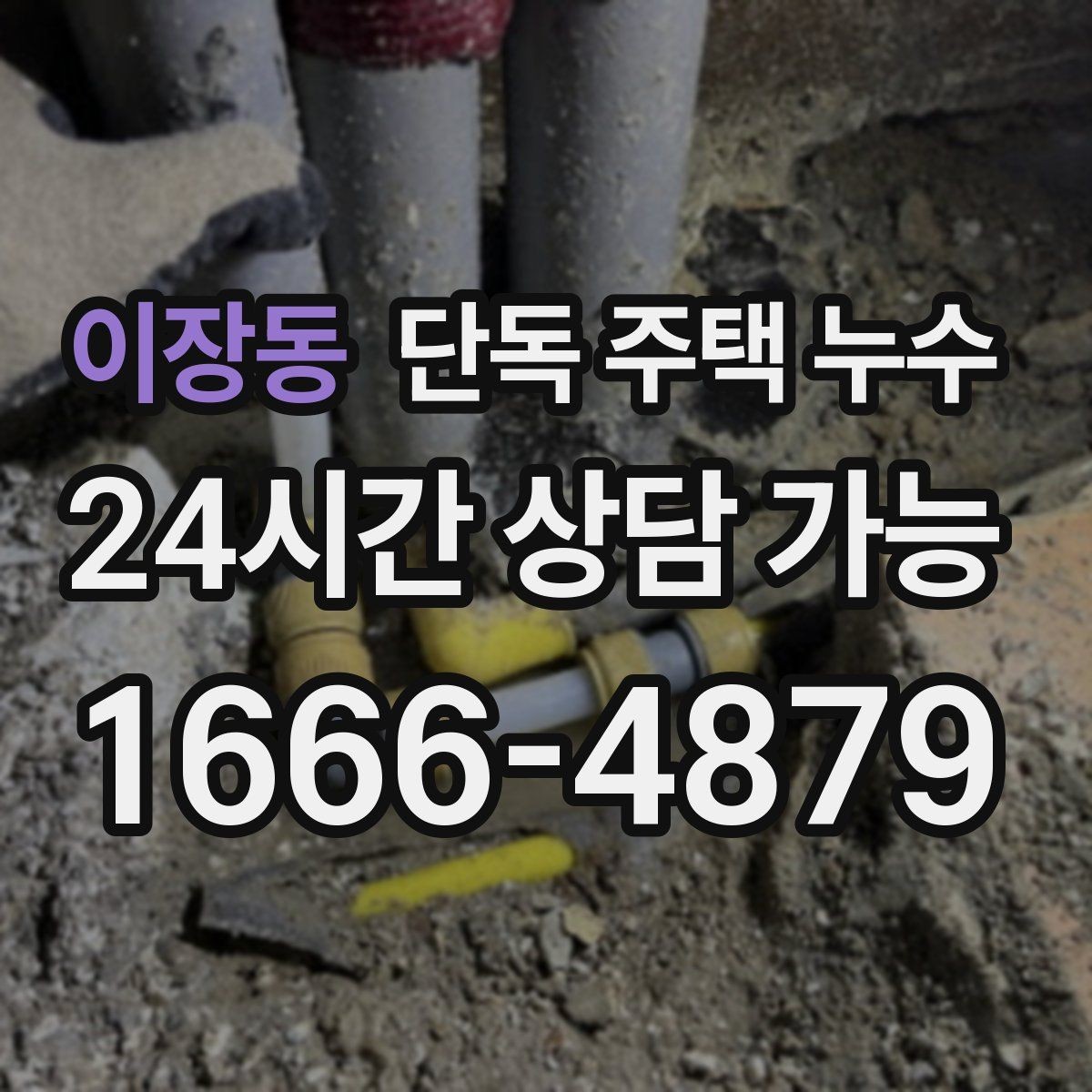 이장동 단독 주택 누수 외벽 균열이 작은데도 물이 스며드는 경우
