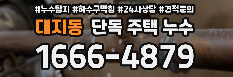 대지동 단독 주택 누수