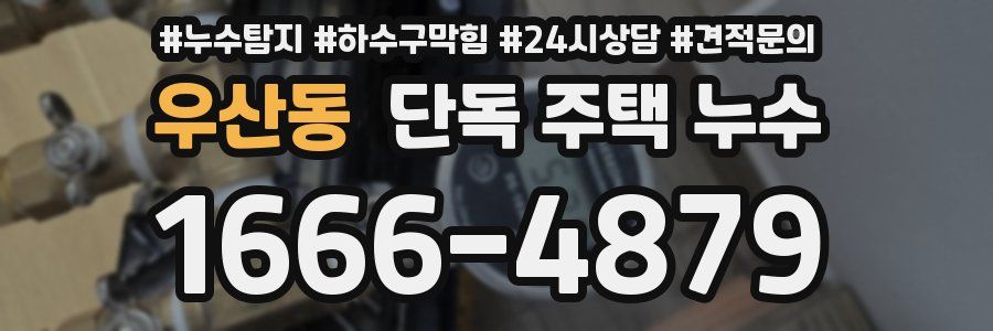 우산동 단독 주택 누수