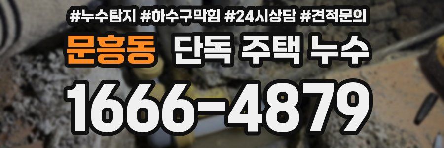문흥동 단독 주택 누수