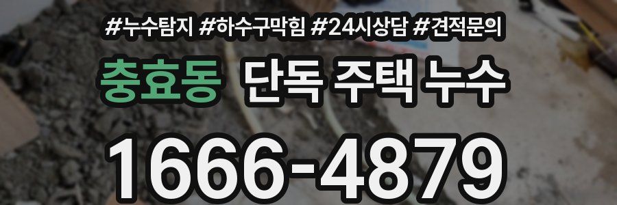 충효동 단독 주택 누수
