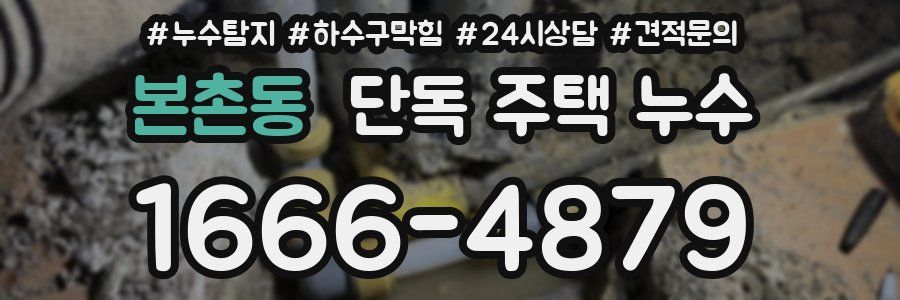 본촌동 단독 주택 누수