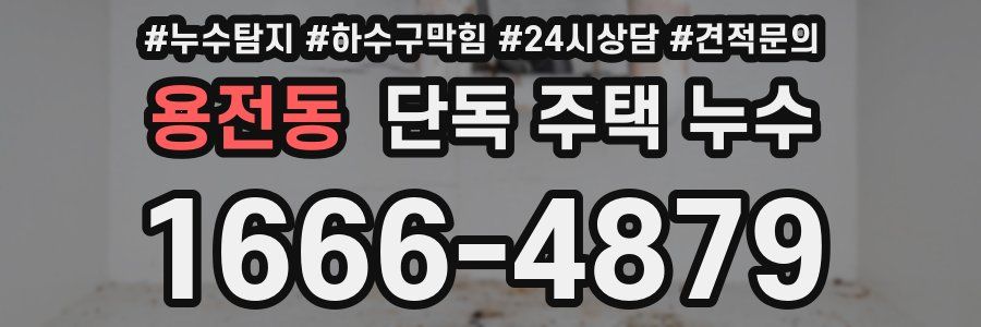 용전동 단독 주택 누수