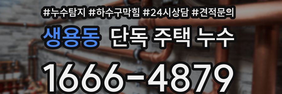 생용동 단독 주택 누수