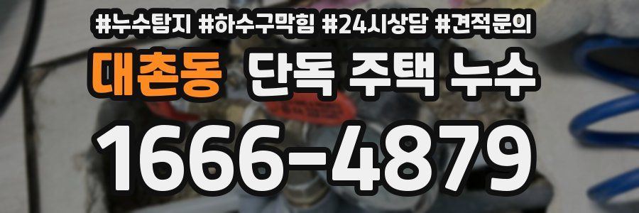 대촌동 단독 주택 누수