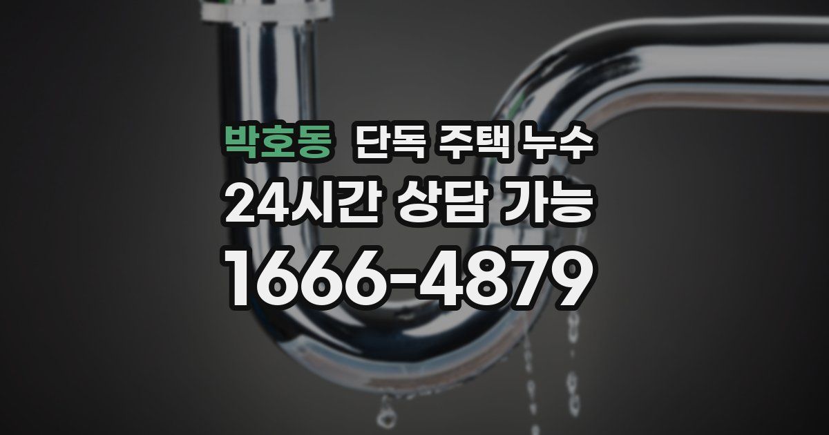 박호동 단독 주택 누수