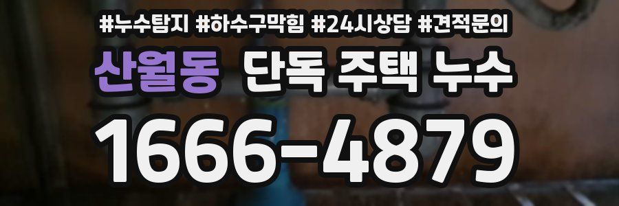 산월동 단독 주택 누수