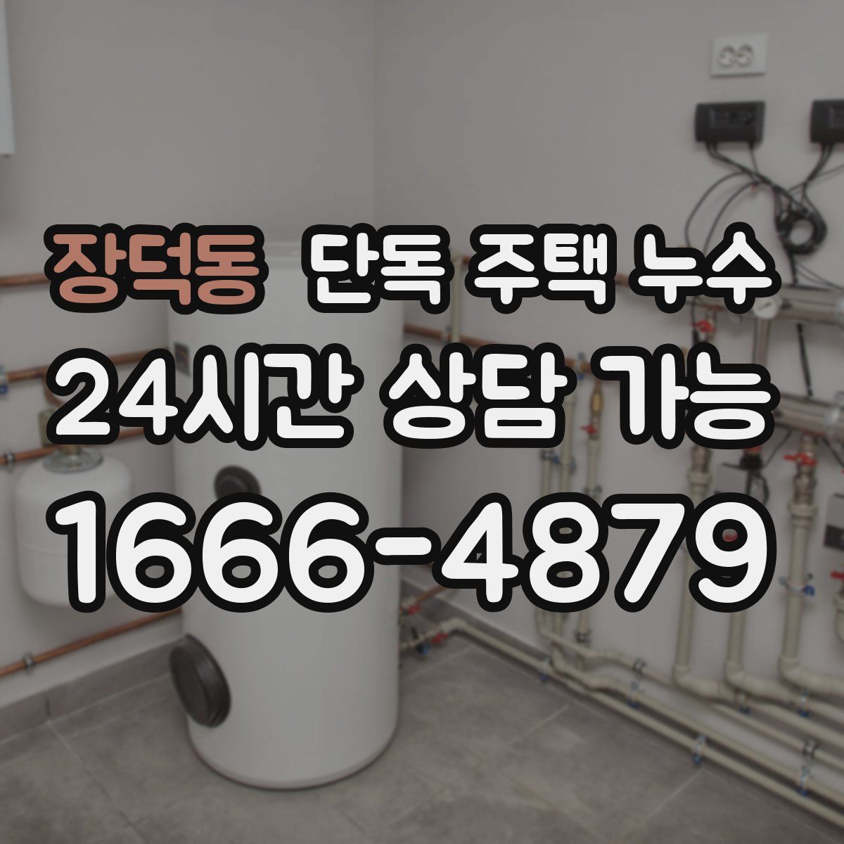 장덕동 단독 주택 누수