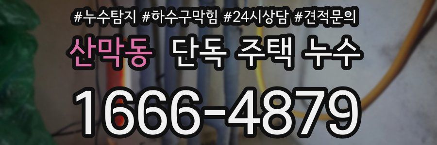 산막동 단독 주택 누수