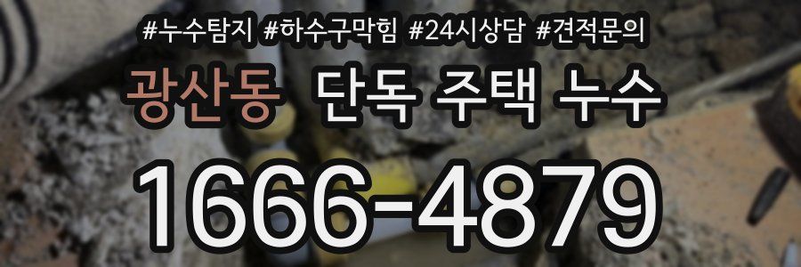 광산동 단독 주택 누수