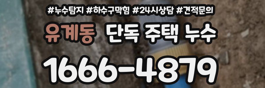 유계동 단독 주택 누수