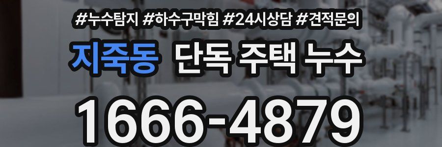 지죽동 단독 주택 누수