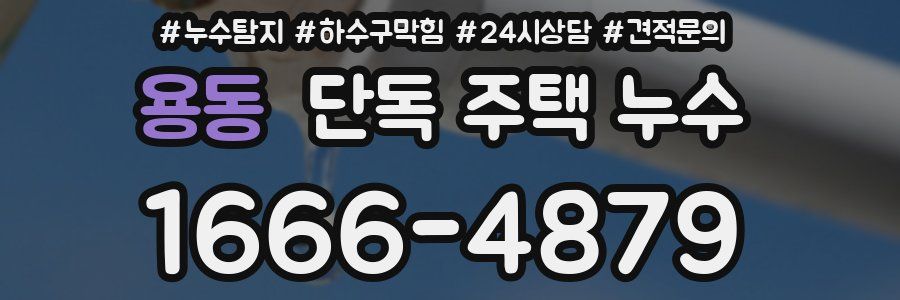 용동 단독 주택 누수