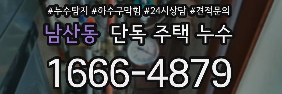 남산동 단독 주택 누수