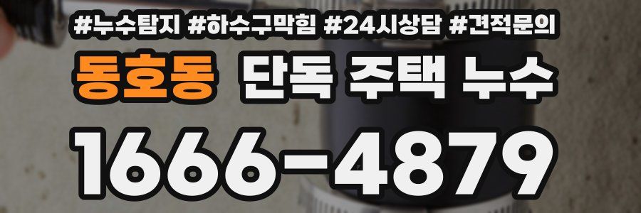 동호동 단독 주택 누수