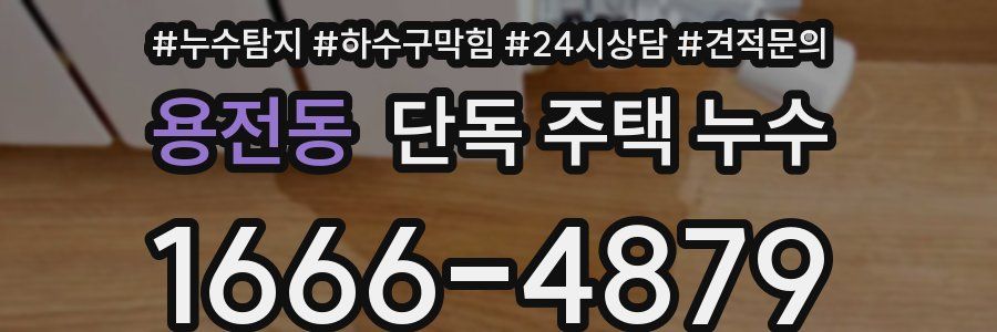 용전동 단독 주택 누수