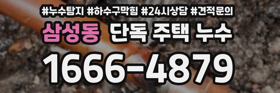 삼성동 단독 주택 누수