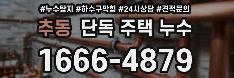 추동 단독 주택 누수