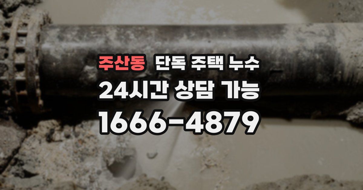 주산동 단독 주택 누수
