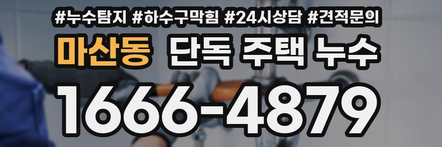 마산동 단독 주택 누수