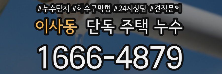 이사동 단독 주택 누수