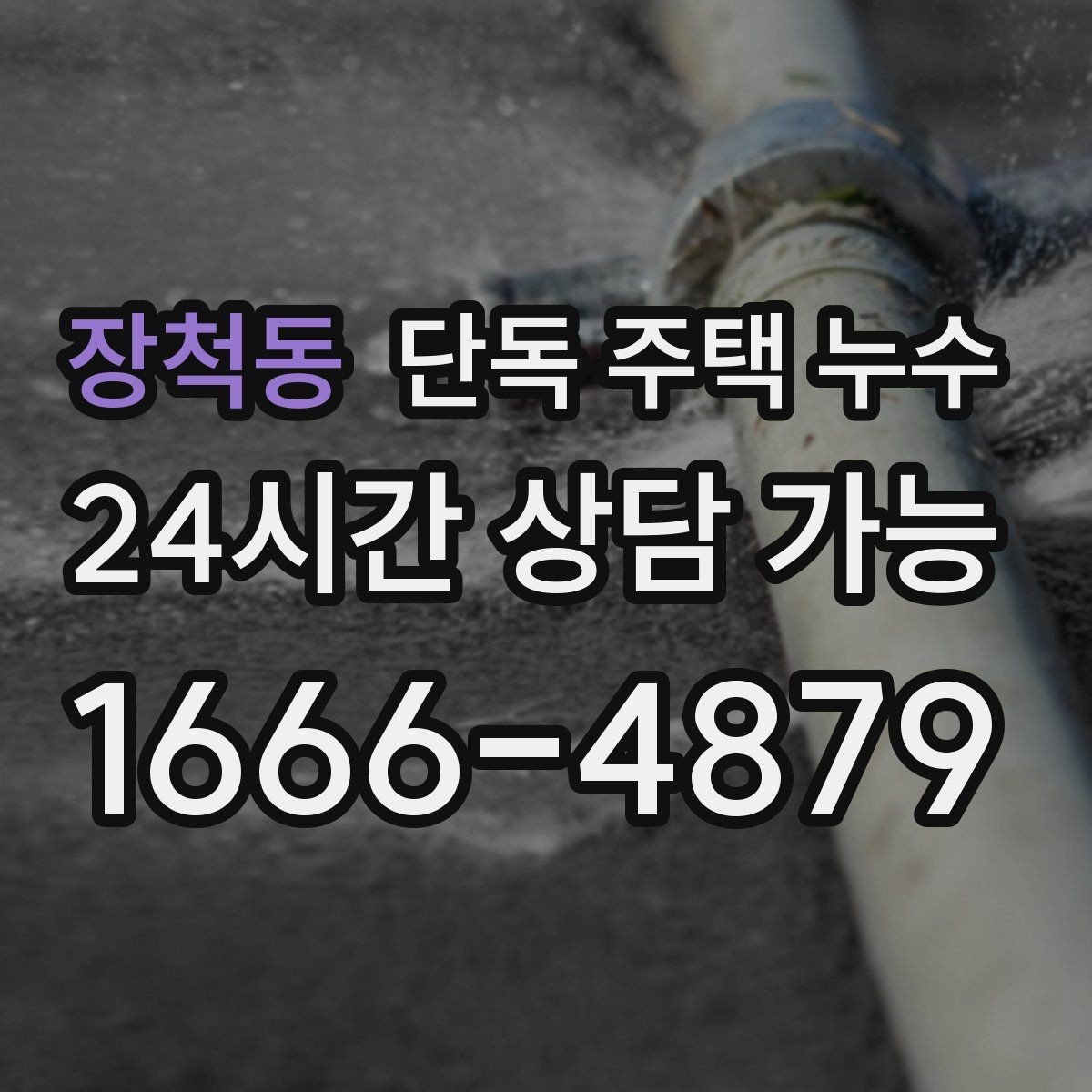 장척동 단독 주택 누수 주방 쪽만 젖을 때 배관 가능성