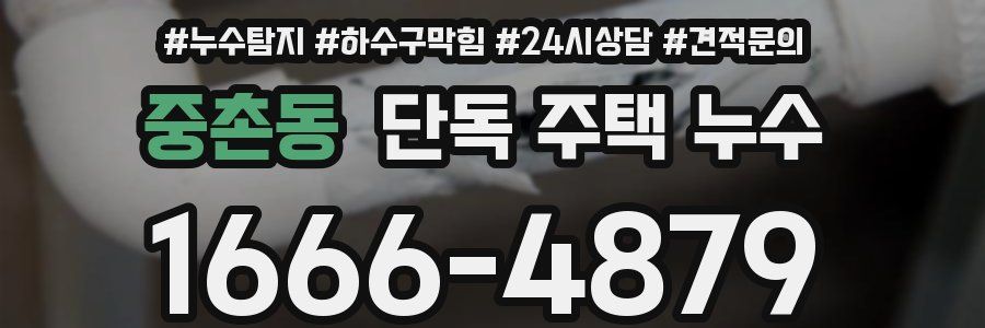 중촌동 단독 주택 누수